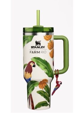 Stanley Farm Rio Parrot-Print Tumbler - Green & White